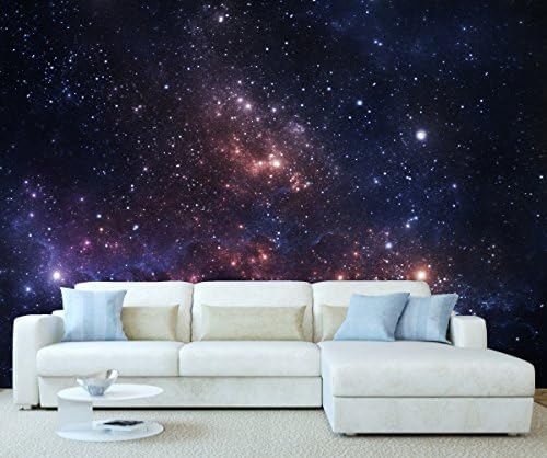 StickersWall Space Universe Galaxy Planet Stars Wall Mural Photo Wallpaper Picture Self Adhesive 1065 (228cm(W) x 161cm(H))