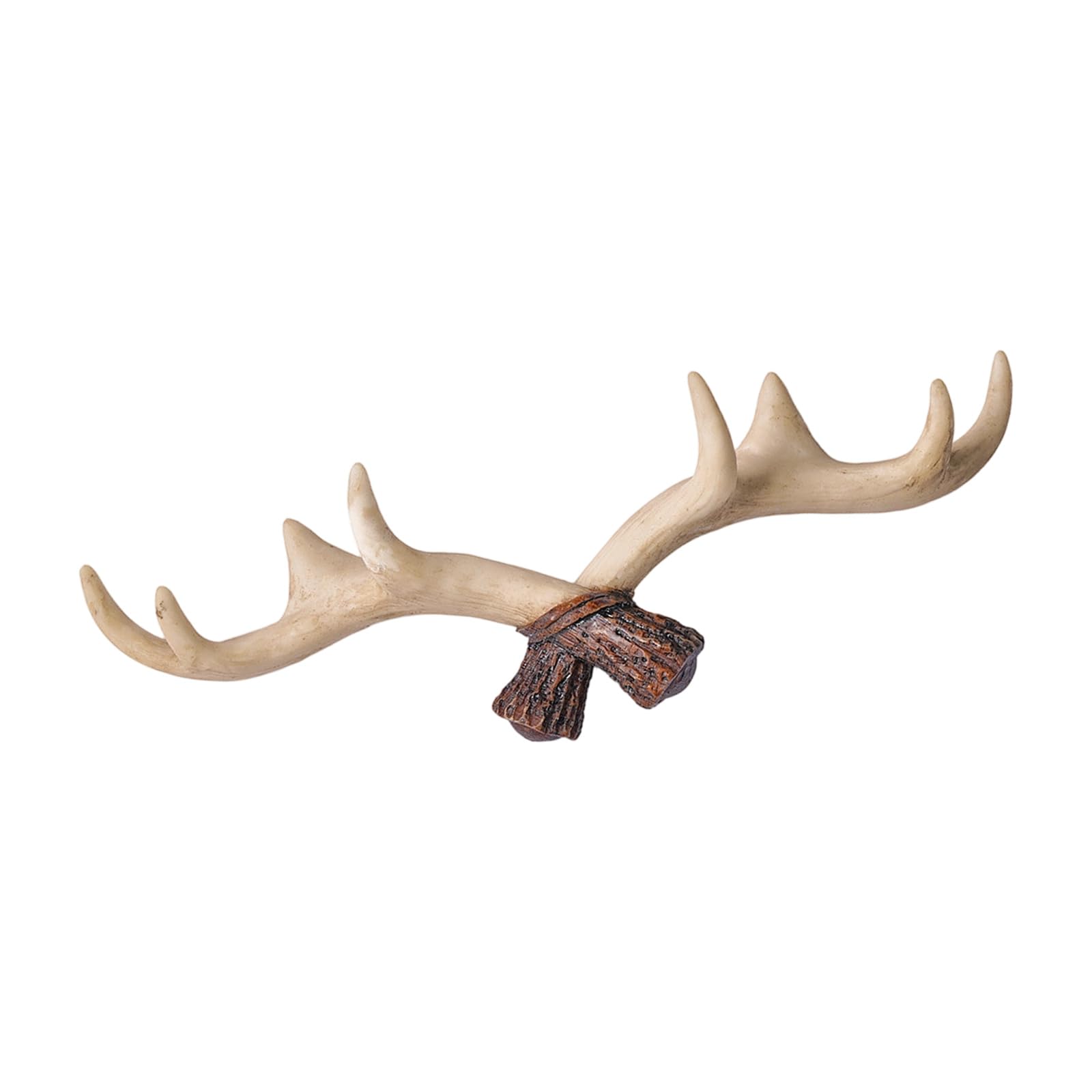Tfaoys Wood Color Artistic Antler Wall Hook Resin Materials For Keys Towels Hallway Home Decoration Entryway Coat Fasteners