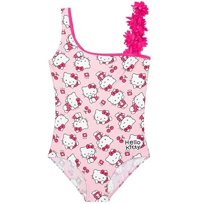Get Trend Hello Kitty Bañador Niña y Adolescente de Una Pieza Bañadores Bañador Natacion Bebe Traje de Baño para Piscina y Playa (11-12 Años, Rosa Hello Kitty) | Ya disponible en tu tienda friki favorita! En mundofriki.es!