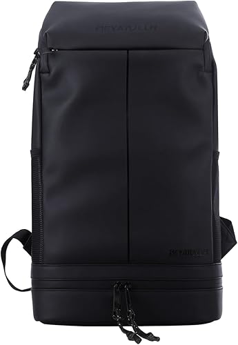 Miniatura 3 de Mochila de gimnasio para hombres y mujeres, bolsa de viaje con compartimento grande para zapatos y soporte para botellas, mochila impermeable, Negro