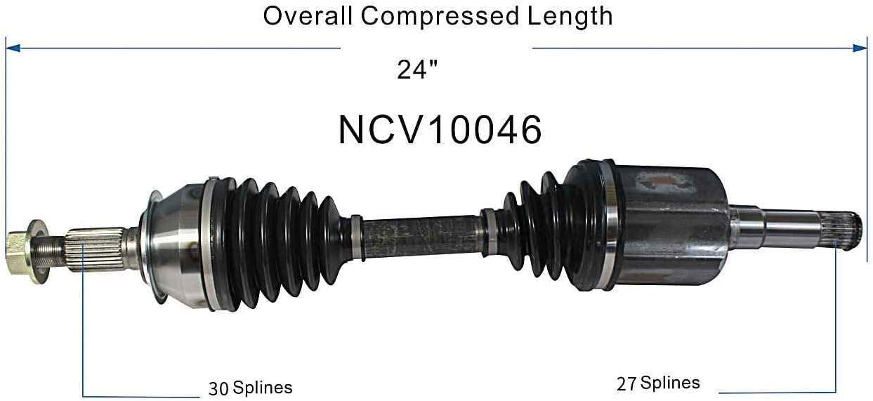 GSP NCV10046 CV Axle Shaft Assembly - Left Front (Driver Side)