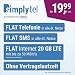 Produktbild Handyvertrag simplyTEL LTE 20000 - ohne Vertragslaufzeit (FLAT Internet 20 GB LTE mit max. 50 MBit/s mit deaktivierbarer Datenautomatik, FLAT Telefonie, FLAT SMS und EU-Ausland, 19,99 Euro/Monat)