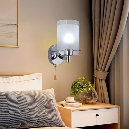 Apliques de pared en metal y cristal para interior moderno y elegante 7