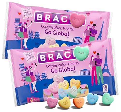 Tiny Conversation Heart Candies - Valentine’s Day Pastel Candy Hearts with Multilingual Love...