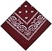 Produktbild BOOLAVARD 1, 6, 9 oder 12 Stück Cowboy Bandanas Bandana mit original Paisley Muster,12er pack,Kastanienbraun