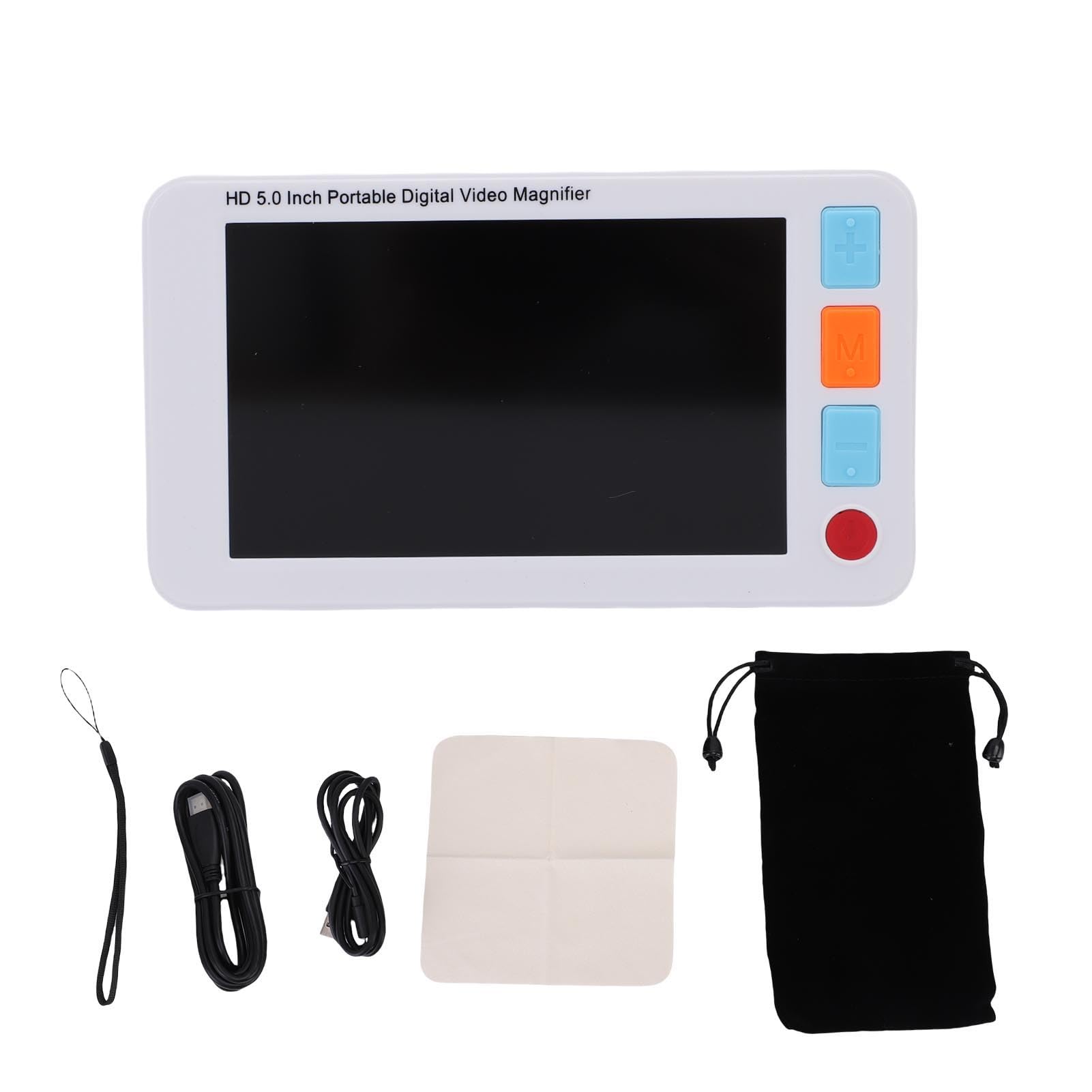 Generic Lupa para Lectura Ajustable 3-48x con Pantalla a Color de 5,0" y Luz para Adultos Que Leen Libros y Periódicos