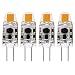 Albrillo G4 LED Bulb Dimmable 1.5W, 20 Watt Halogen Bulbs Equivalent, AC DC 12V, Warm White, 4 Pack