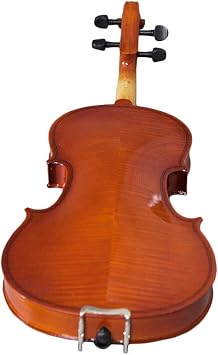 Paititi 1/2 Size VN002 Student Level Acoustic Violin High Flame with Case Bow Rosin and Shoulder Rest (1/2)