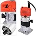 Router Woodworking, 110V 30000R/MIN Electric Hand Trimmer Compact Wood Laminator RouteTool Set for Cabinet Processing, Handicraft Production