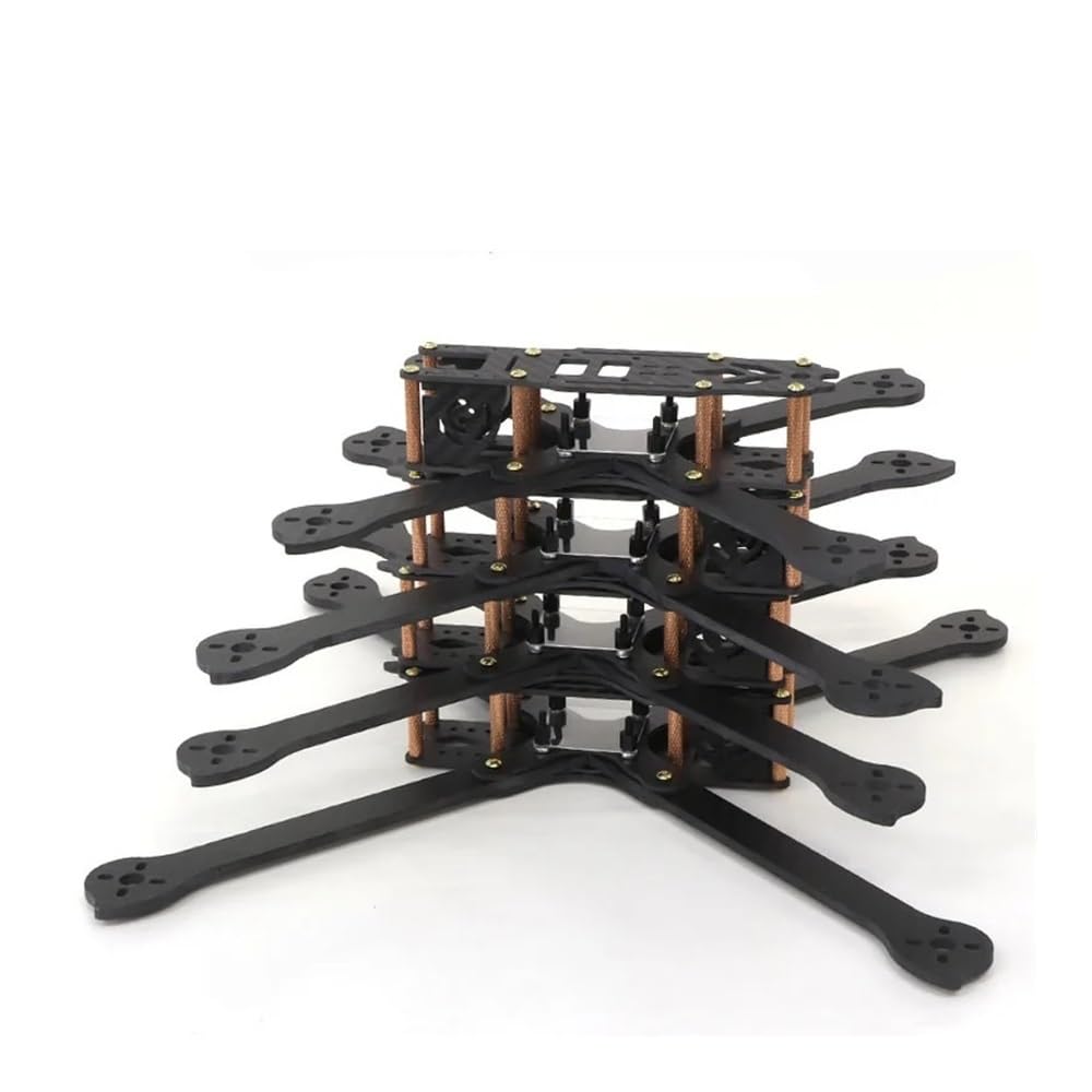 Fibra de Carbono 3K Completa, Compatible con XL5 V2 232 mm XL6 283 mm XL7 294 mm XL8 360 mm 5 6 7 8 9 Pulgadas FPV Freestyle Frame con Kit de Carreras de Brazo de 4 mm(XL5 232mm Frame Kit)