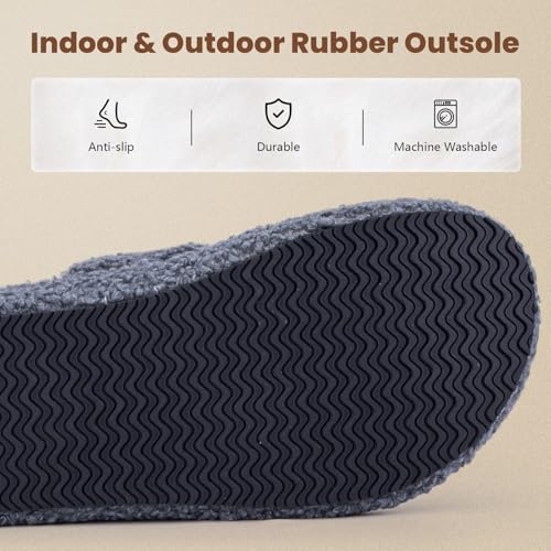 Women's Fuzzy Double Strap House Slippers – Plush Memory Foam Indoor Slides with Arch Support, Non-Slip Sole & Soft Comfort Fit4