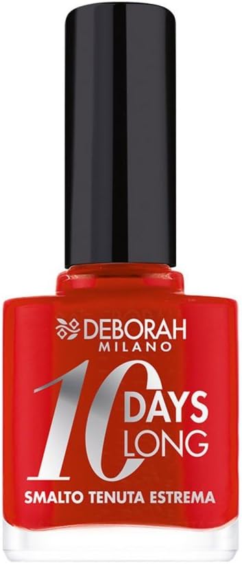 Deborah Milano Smalto 10 Days Long Nail Polish - 39, Geranium Red, 11 g