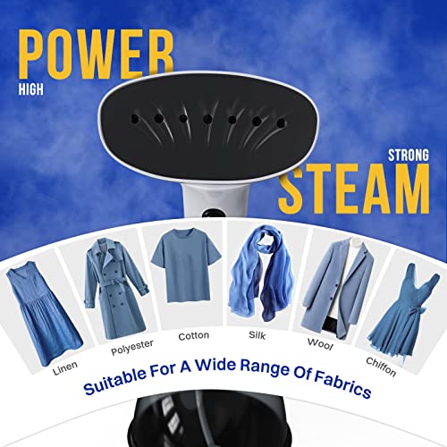 Steamer for Clothes, 1350W Clothes Steamer for Home, Office, Travel, 400ML Compact and Portable Travel Garment Steamer, Upgraded Large Capacity Water Tank, Wrinkle Remover - Image 4