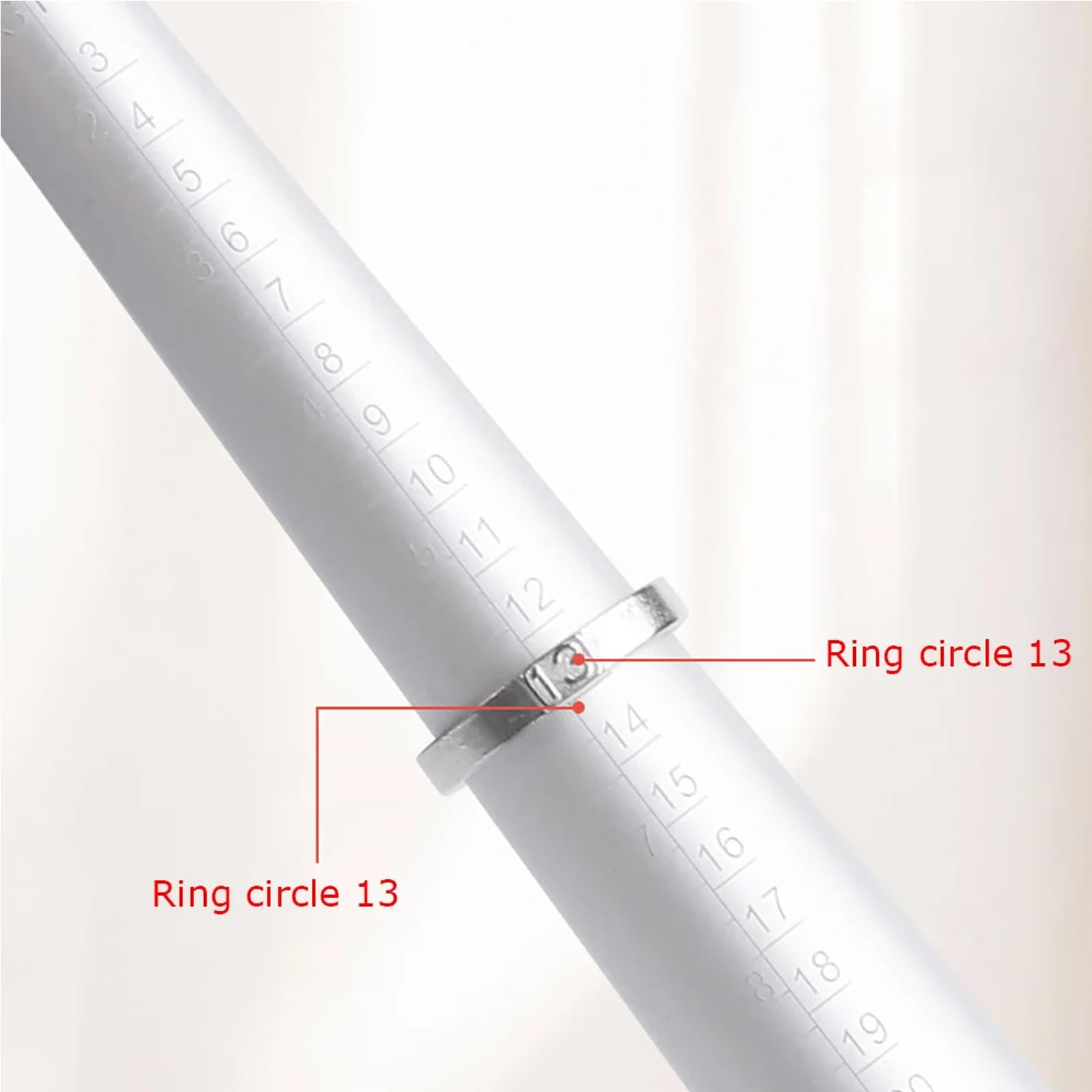 Toplionace Dokładny Wysokiej Klasy Zestaw Aluminiowych Stożków do Pomiaru Pierścieni Narzędzie do Pomiaru Rozmiaru Pierścienia w Stylu Amerykańskiego Hongkongu (Metryki Amerykańskie)