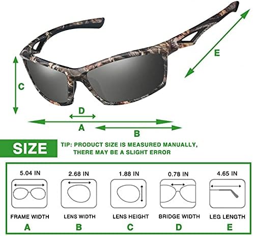 Miniatura 6 de Gafas de sol deportivas polarizadas para hombres y mujeres, ideales para conducir, pescar, ciclismo y correr, protección UV