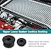 GKmow 4 PCS Car Upper Lower Rubber Gasket Bushing, Water Tank Radiator Installation Insulator, Automotive Replaces OEM 74173-SJ4-000 74172-SM4-970, Product Compatible with Accord, Odyssey (Black)