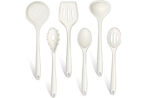 TeamFar White Utensils Set: Kitchen Essentials for Culinary Mastery