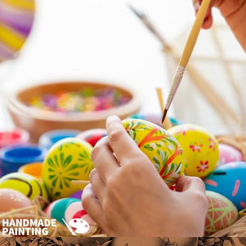 image for AHKUNMT 3.15 Inch Foam Eggs for Crafts,16pc White Small Styrofoam Eggs