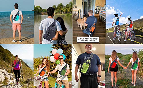 YR-Direct-Sling-Bag-Sling-BackpackShoulder-Chest-Crossbody-Bag-Purse-Nylon-Lightweight-Multicolor-Small-Daypack-Outdoor-Hiking-Camping-Travel-Women-Men-Boy-Girls-Kids-Gifts