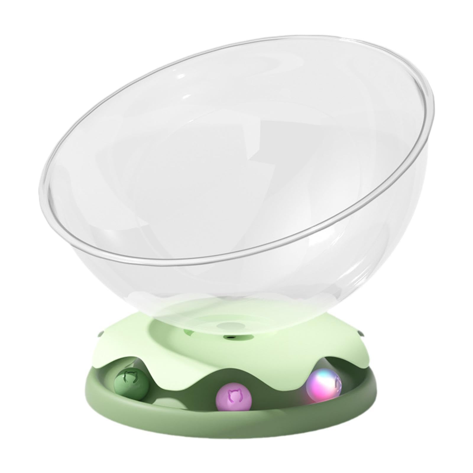 ZGUZMCMK Space Capsule Cat Bed with Round And Interactive of PP And Acrylic, And Easy to Clean, Suitable for Cats, Dia 32 cm