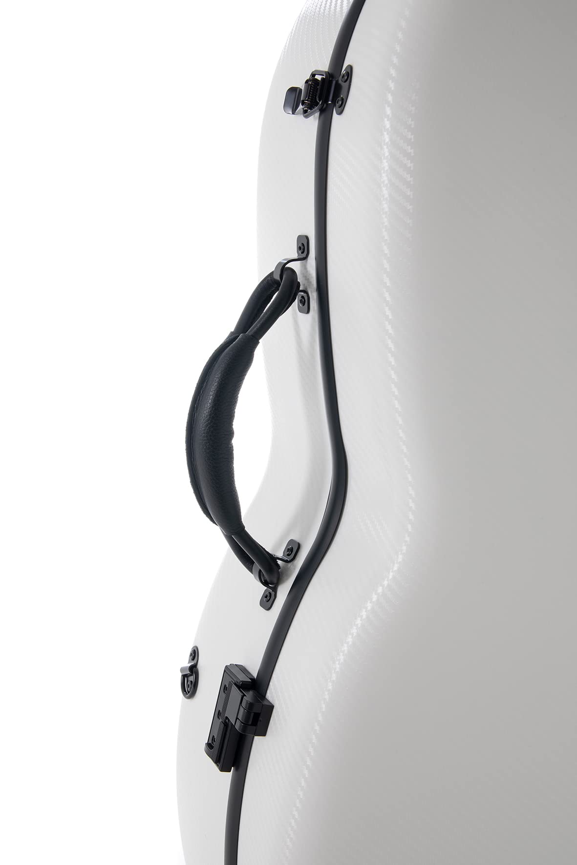 GEWA custodia per violoncello in policarbonato 4/4 bianco con cinghie a zaino e maniglia laterale