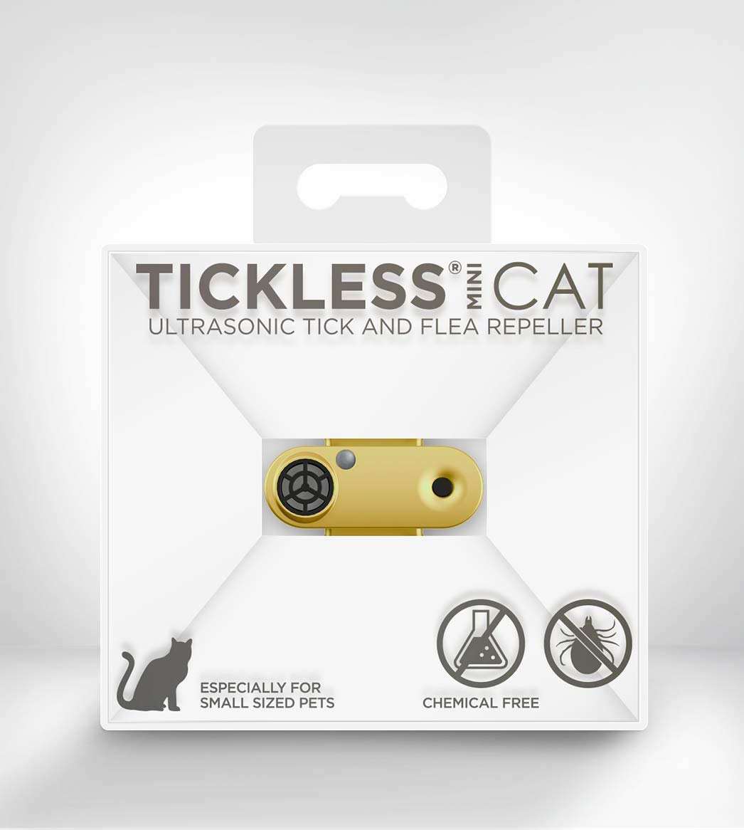 Tickless Mini - Ultrasonischer, natürlicher, chemiefreier Zecken- und Flohvertreiber - Gold