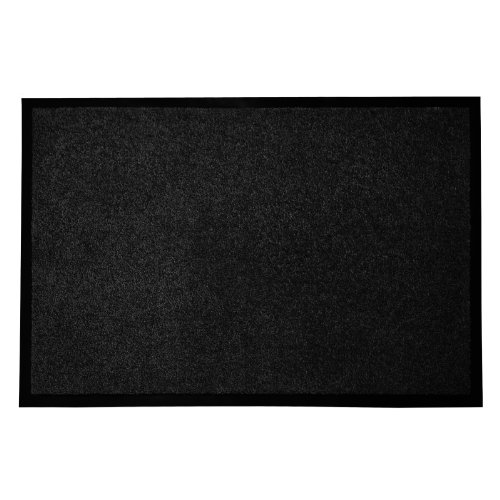 casa pura Entrance Mat | Europe's # 1 Front Door Mat for Home and Business | Black - 16" x 30" - Thumbnail 5