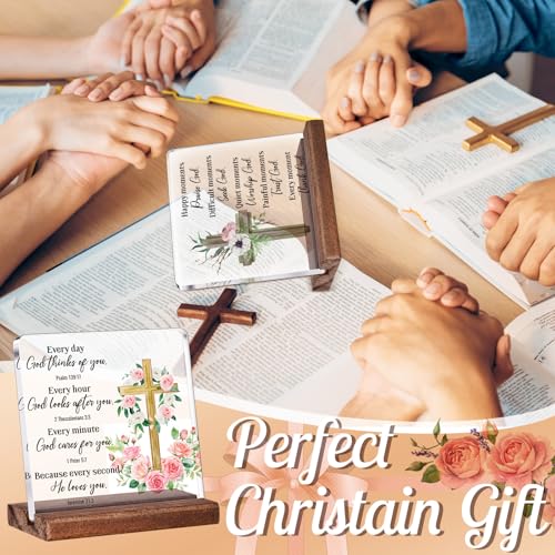 12-Pcs-Christian-Gifts-Bulk-for-Women-Inspirational-Religious-Gifts-Bible-Verses-Decor-for-Women-Friend-Birthday-Christmas-Office-Desk-Decorative-Sign-Acrylic-Sign-with-Wooden-Stand 12 Pcs Christian Gifts Bulk for Women Inspirational Religious Gifts Bible Verses Decor for Women Friend Birthday Christmas Office Desk Decorative Sign Acrylic Sign with Wooden Stand
