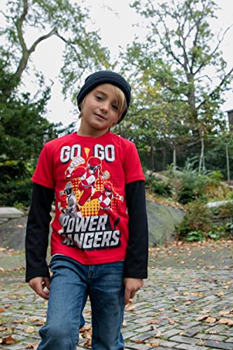 Power Rangers Red Ranger Zach Blue Ranger Megazord 2 Pack T-Shirts Toddler to Little Kid3