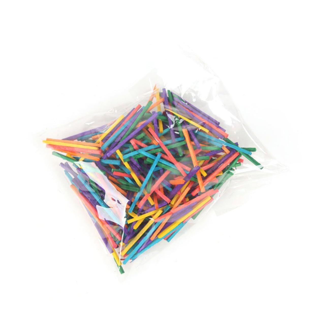 NUOBESTY 100pièces Bâtons De Bricolage Bois Colorés De Bâtons De Glace Pour Projets Pour Activités Scolaires Et Fêtes Anniversaire Non-waxé Et