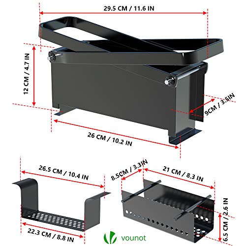 VOUNOT Papierbrikettpresse aus Stahl, Papierpresse für Briketts, Altpapierpresse Brikett Drücken