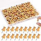 Namner Pinnadeln Holz 150 Stück, Natürliche Pinnadeln für Pinnwand, Reißzwecken für Pinnwand, Korkboard, Weltkarte, Büro & Zuhause