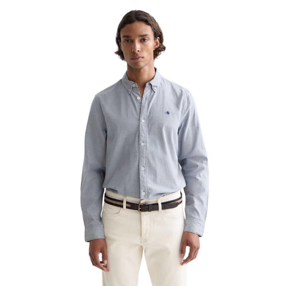 Scotch & Soda Men's Oxford Shirt, Oceana 410, M