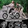 MOONCOOL Electric Tricycle for Adults, 500W/750W 48V Folding Electric Trike Peak Power 1100W, 20"x3.0" Fat Tire 3 Wheel Ebike, Aluminum Adult Tricycle with Removable Battery, Rear Differential #2