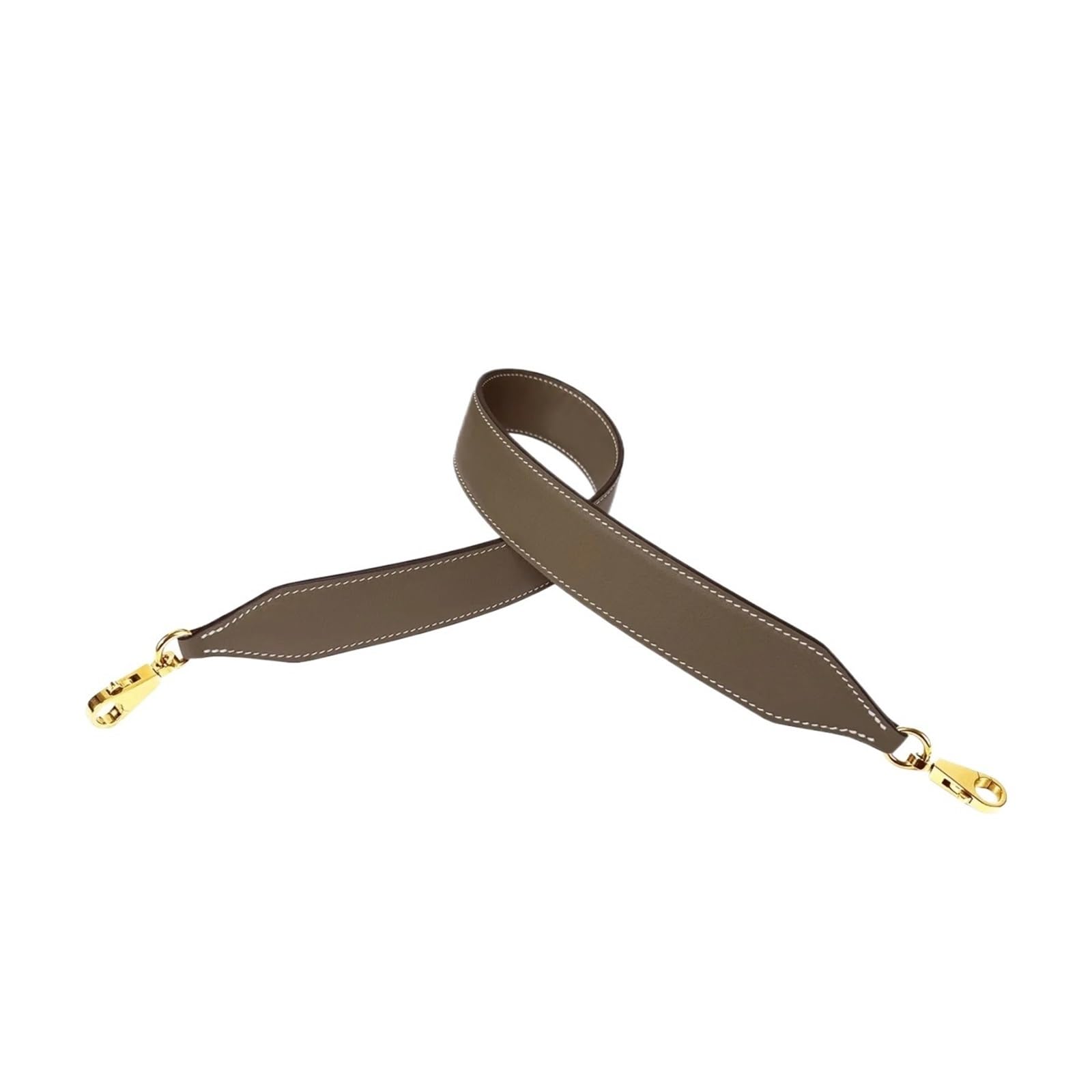 4 cm breiter Stahlknopf aus Rindsleder