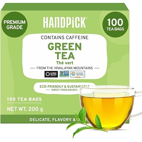 HANDPICK Green Tea Bags - 100% Pure Cover