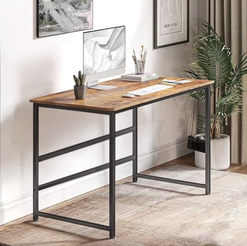 Image of Portable Wood & Metal Computer Desk | Modern Writing Table | Multipurpose Study Table Best for Home, School, Office Work & More | Ideal for Kids & Adults