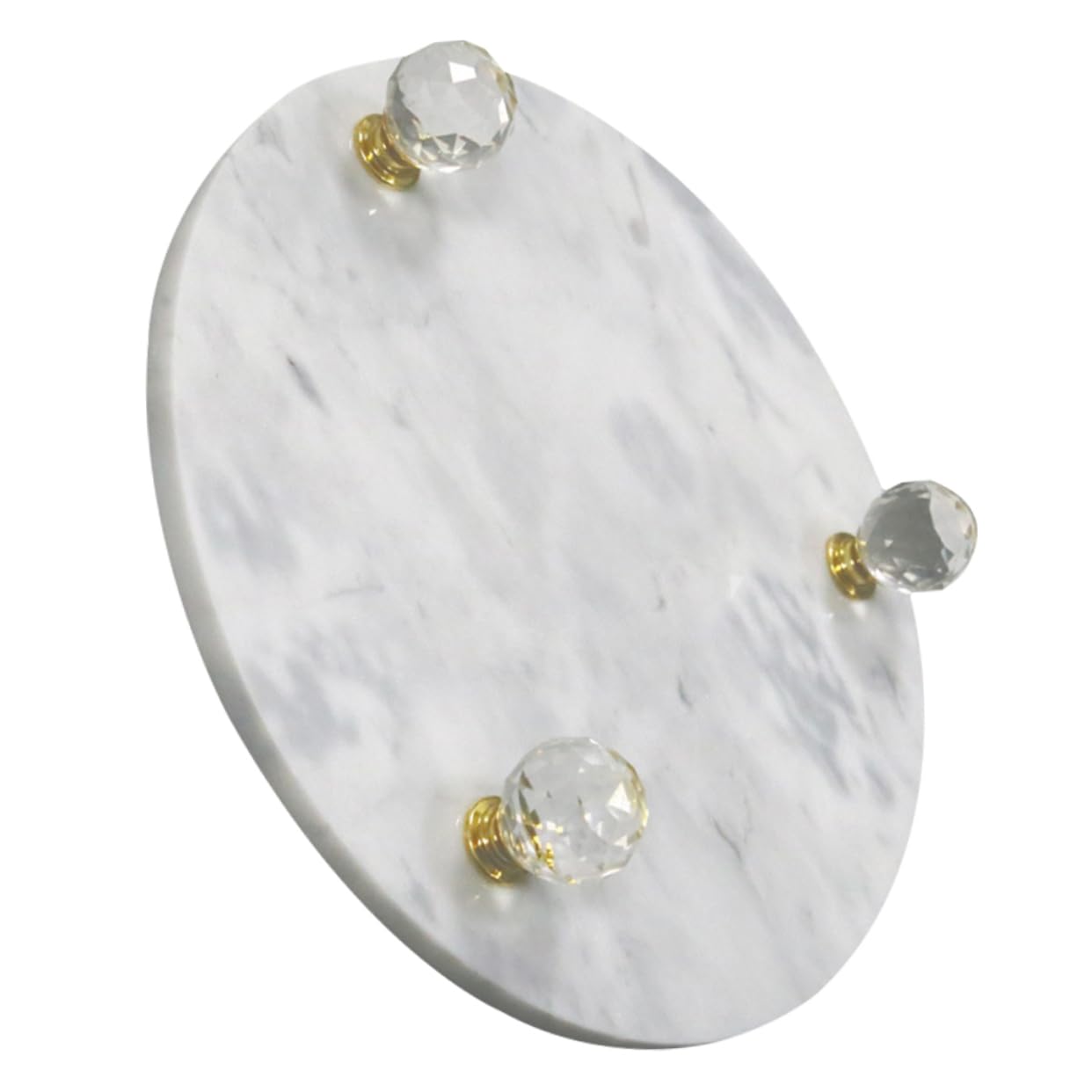 CALLARON Soporte Decorativo De Mármol para Joyería Bandeja Multifuncional para Hogar y Baño Organizador De Accesorios Elegante y Práctico