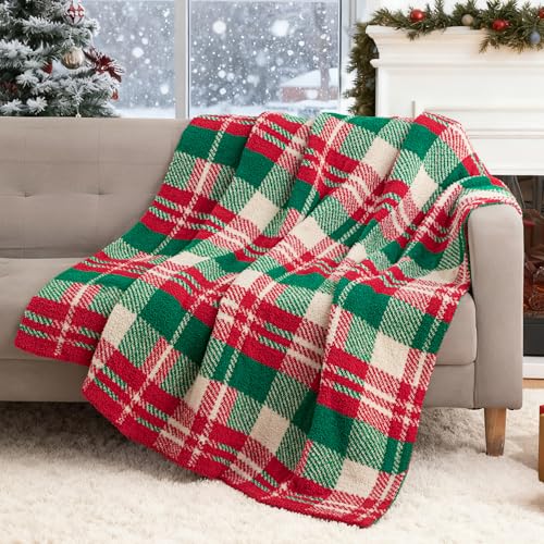Exclusivo Mezcla Checkered Christmas Blanket...