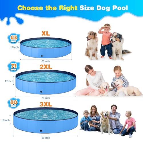 Jecoodogpoolforlargedogskiddiepoolhardplasticfoldabledogbathingtubportableoutsidekidsswimmingforpetsanddogsoutdoorbackyard  Urban Country Home Decor Jecoo dog pool for large dogs kiddie pool hard plastic foldable dog bathing tub portable outside kids swimming for pets and dogs outdoor backyard  urban country home decor