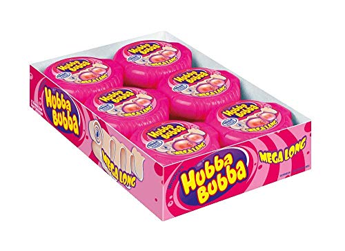 Hubba Bubba Kaugummi | Bubble Tape Fancy Fruit | Mega Lange Rolle | 12 Packungen (12 x 56 g) Cover