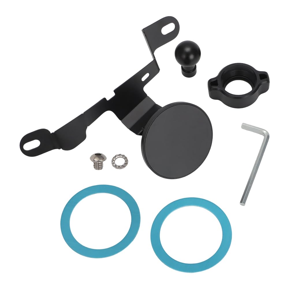 Rennline PM0119 - Kit di supporto magnetico per telefono per BMW serie 2, 3, 4, M3, M4, F22, F30, F32, Rennline, ExactFit, supporto magnetico per cruscotto con guida a destra, senza fori