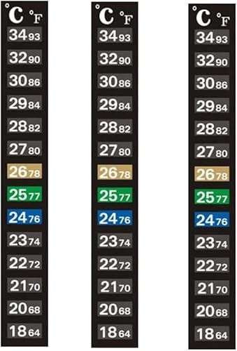 Stick On Thermometer Strip, Digital Temperature Display for Fermenting, Brewing, Wine, Beer, Kombucha or Aquariums. 50-90F (10-32C) Adhesive Sticker
