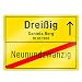 Produktbild Casa Vivente Ortsschild mit Personalisiertem Aufdruck zum 30. Geburtstag, Name und Datum, Wand-Deko aus Aluminium, Geburtstagsgeschenk zum 30, 20 x 26,5 cm