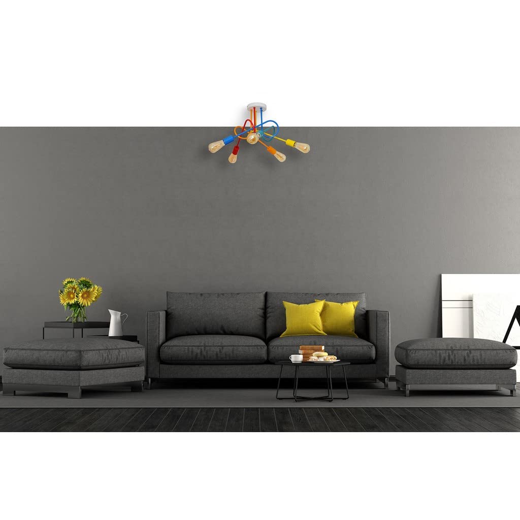 Plafón para niños Oxford 5 x E27/60 W/230 V