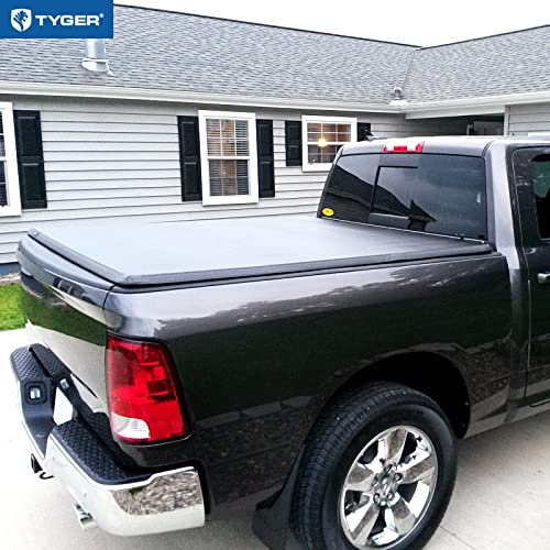 Tyger Auto T3 Soft Tri-Fold Truck Bed Tonneau Cover Compatible With 2009-2018 Dodge Ram 1500 | 2019-2022 Classic Only | Fleetside 5'7" Bed (67") | Without Rambox | Tg-Bc3D1015 #TOP3