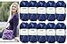 Produktbild 10x50 Gramm Gründl Filzwolle Color Wolle SB-Pack Wollset inkl. Anleitung/Rundstricknadel für Filztasche/Filz Tasche mit Blume + 2 Strasssteine (23 Blau Schwarz Grau)