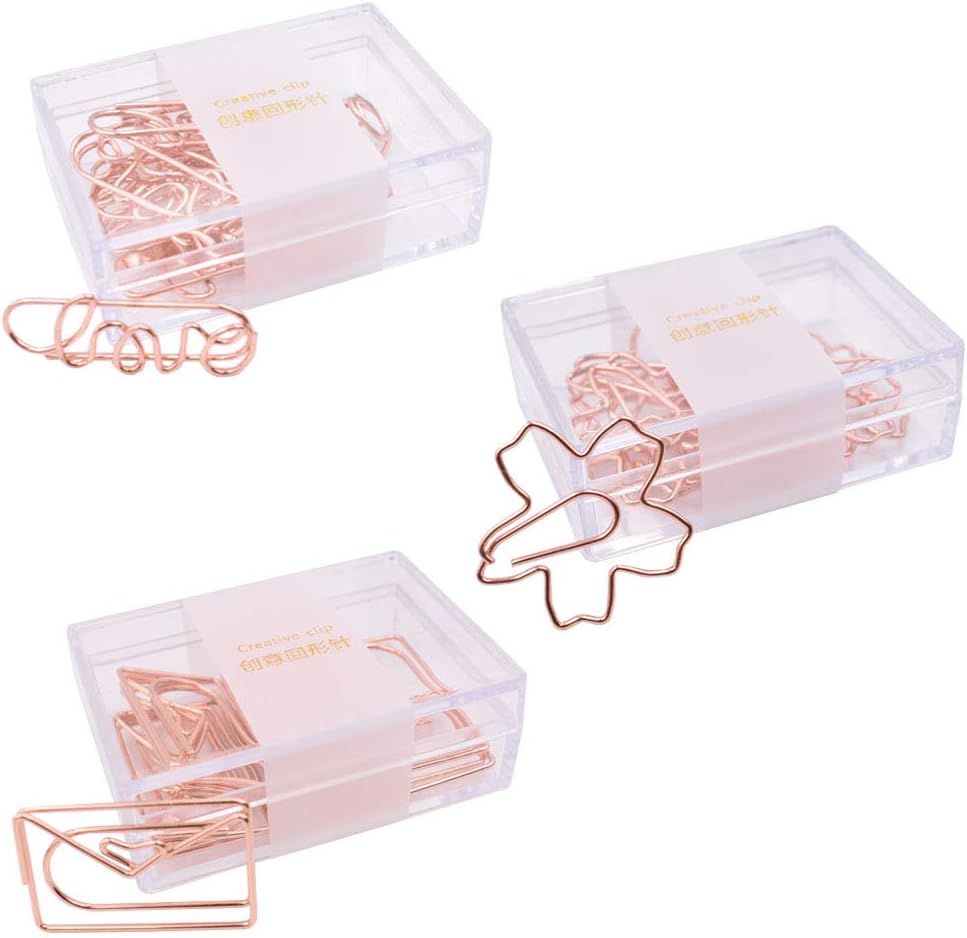 Creative Paperclip, 30 Pieces Cute Paperclip, Love Shape Paperclips