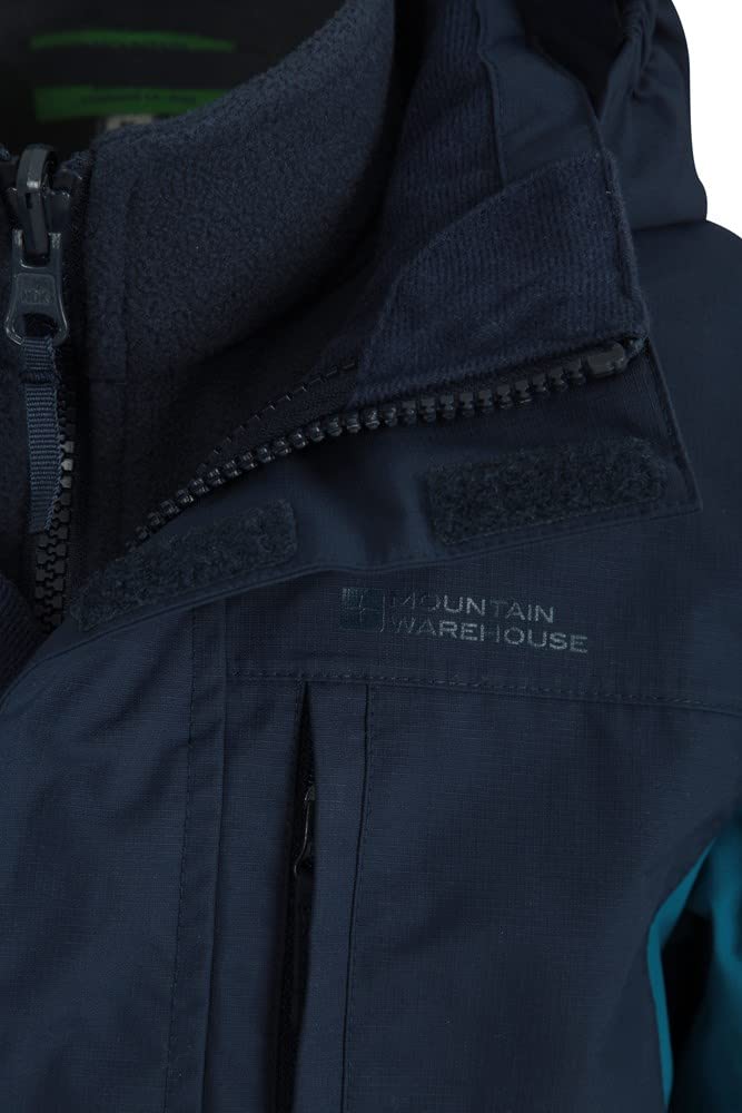 Mountain Warehouse Veste Enfant Fille Garçon 3 en 1 Intérieur Polaire Amovible Capuche Cannonball