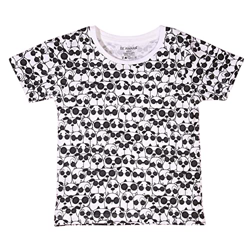 Image of Be Awara Kids Printed Half Sleeves T-shirt & Shorts Clothing Sets, 100% Cotton Soft Unisex Cord Set, Comfortable Wear for Kids With Cool Prints, Everyday Casual Wear for Boys & Girls